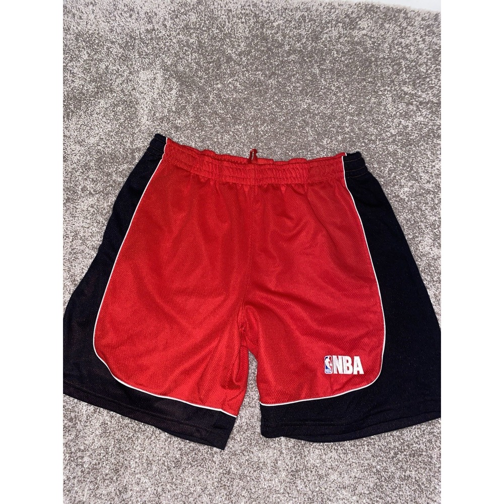 NBA Basketball Shorts Red/Black Mens 2XL Baggy 9" Drawstring‎ Active Gym Outdoor